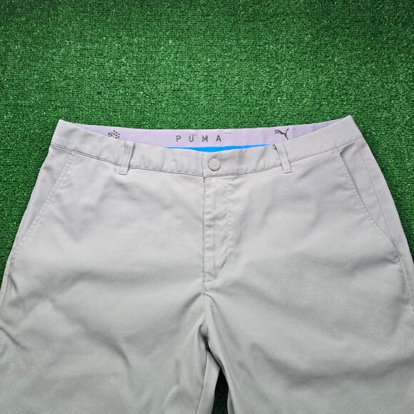 Puma Pants Mens 36x32 Gray Golf Performance Straight‎ Leg Outdoor Casual - Picture 3 of 11